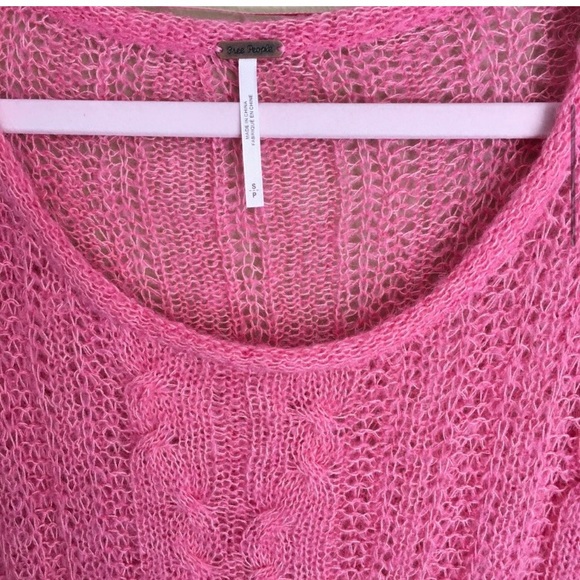 Free People | Angel Soft Pullover Sweater in Bubblegum Pink | Sz S - Picture 4 of 9
